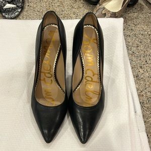 Sam Edelman Black Leather Heels
